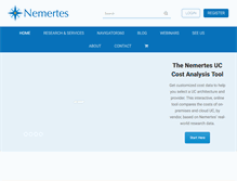 Tablet Screenshot of nemertes.com